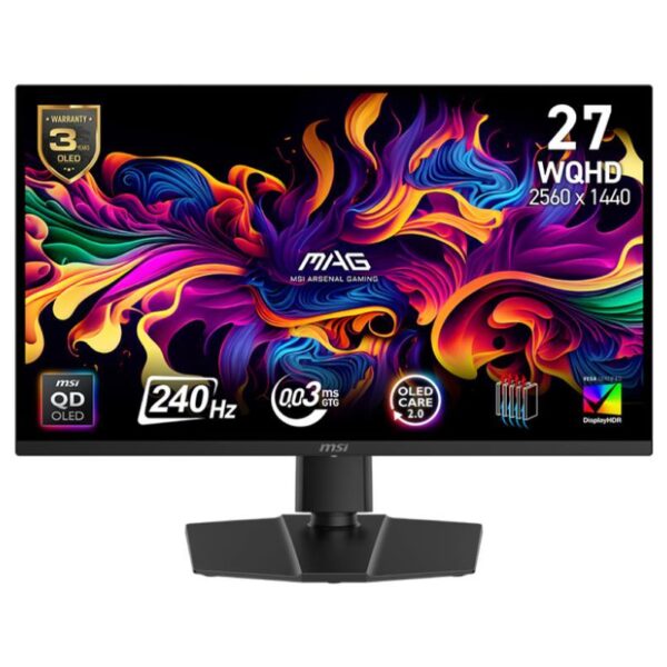 MONITOR OLED 27"/MAG 271QP QD-OLED X24 MSI
