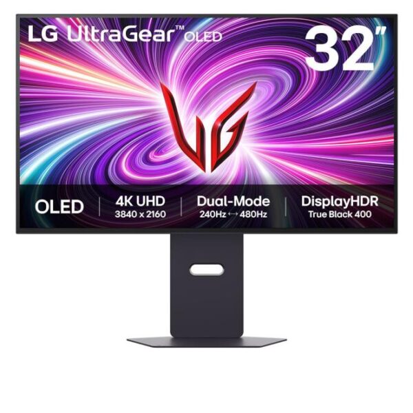 Monitor|LG|32GS95UV-B|32"|Gaming/4K|Panel OLED|3840x2160|16:9|240 Hz|Matte|0.03 ms|Speakers|Swivel|Pivot|Height adjustable|Tilt|32GS95UV-B